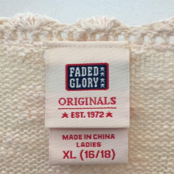 FINAL MARKDOWN Faded glory lightweight sweater xl - Picture 4 of 10